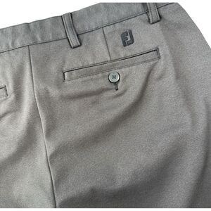 FootJoy Performance GolfPants Mens 34x31 (READ) Gray Flat Front Stretch Thick‎